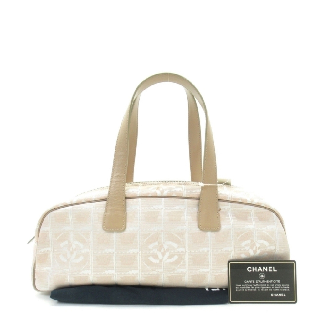 Authentic Chanel New Travel Line Bowling Bag Handbag